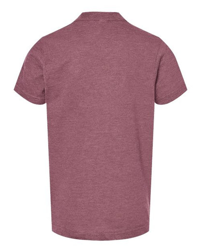 Tultex Youth Fine Jersey T-Shirt 235 Heather Cassis