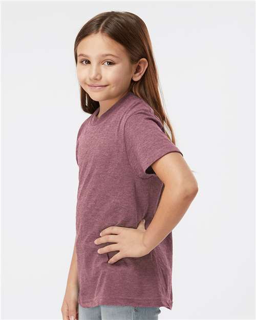 Tultex Youth Fine Jersey T-Shirt 235 Heather Cassis