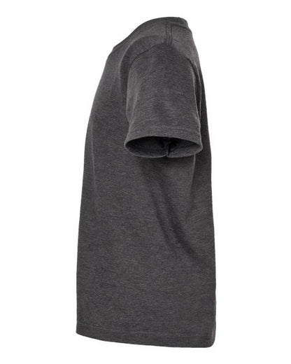 Tultex Youth Fine Jersey T-Shirt 235 Heather Charcoal