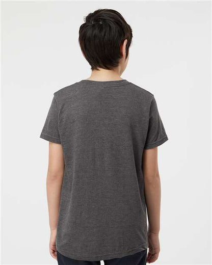 Tultex Youth Fine Jersey T-Shirt 235 Heather Charcoal