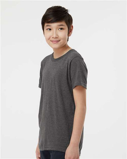 Tultex Youth Fine Jersey T-Shirt 235 Heather Charcoal