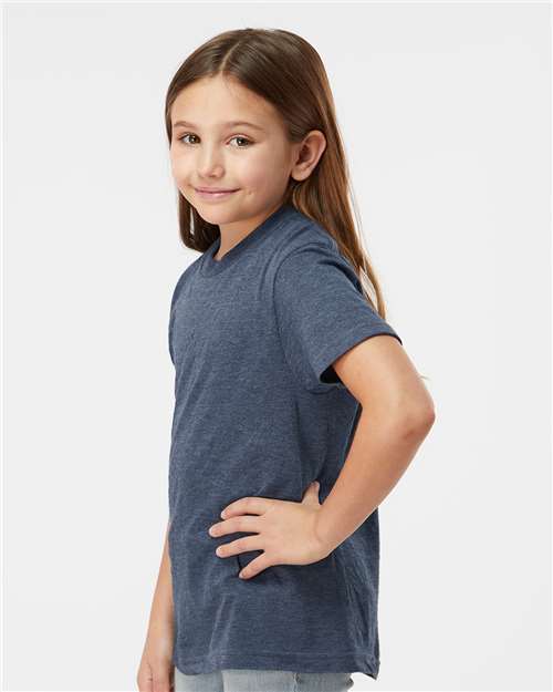 Tultex Youth Fine Jersey T-Shirt 235 Heather Denim