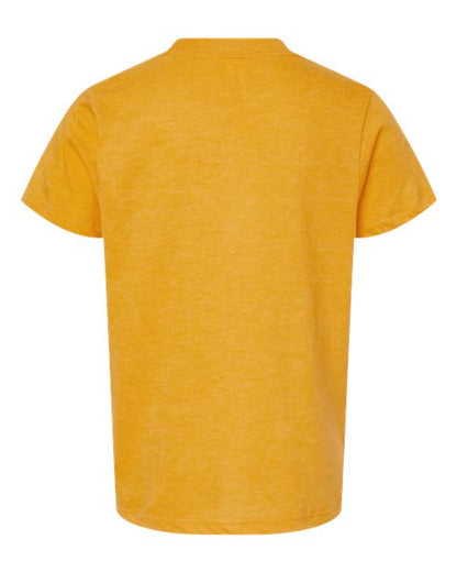 Tultex Youth Fine Jersey T-Shirt 235 Heather Mellow Yellow