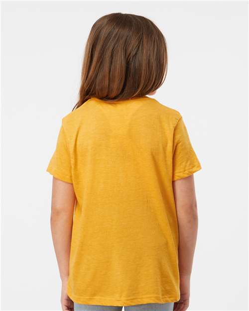 Tultex Youth Fine Jersey T-Shirt 235 Heather Mellow Yellow