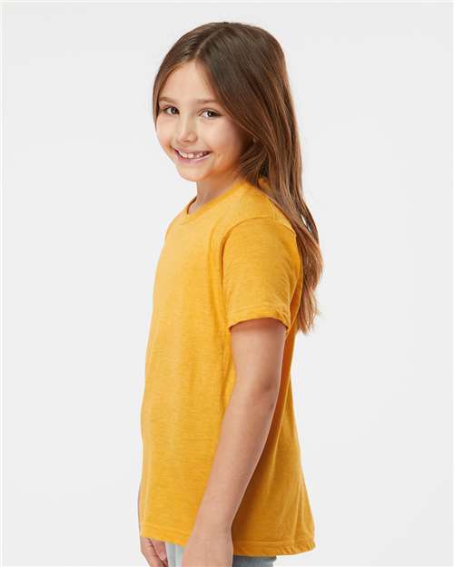 Tultex Youth Fine Jersey T-Shirt 235 Heather Mellow Yellow