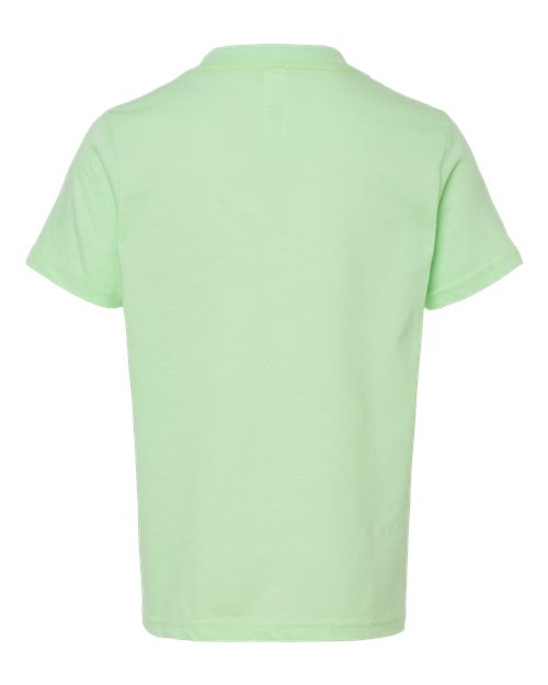 Tultex Youth Fine Jersey T-Shirt 235 Heather Neo Mint
