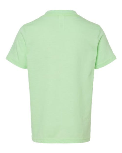 Tultex Youth Fine Jersey T-Shirt 235 Heather Neo Mint