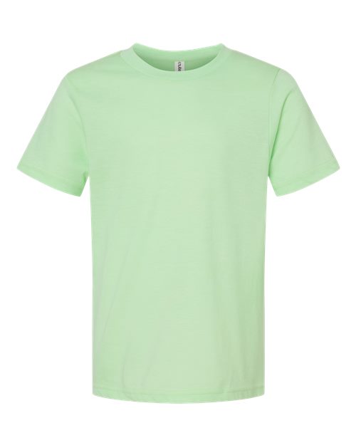 Tultex Youth Fine Jersey T-Shirt 235 Heather Neo Mint