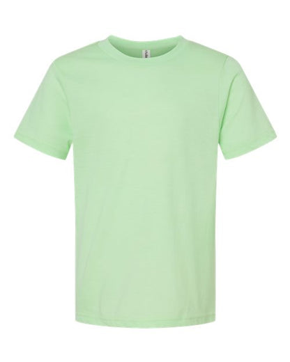 Tultex Youth Fine Jersey T-Shirt 235 Heather Neo Mint
