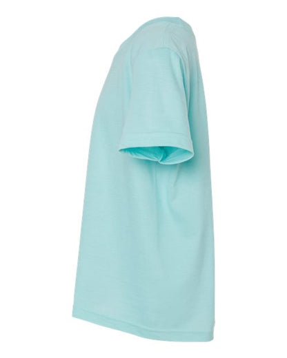 Tultex Youth Fine Jersey T-Shirt 235 Heather Purist Blue