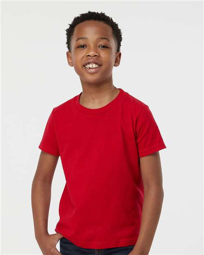 Custom Embroidered  Tultex Youth Fine Jersey T-Shirt 235 Red