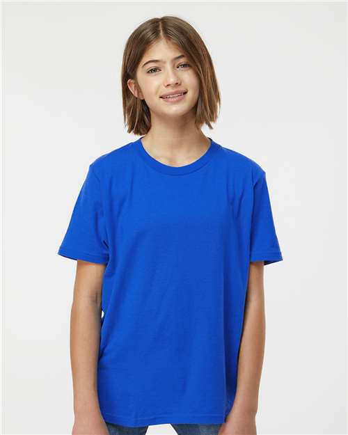 Custom Embroidered  Tultex Youth Fine Jersey T-Shirt 235 Royal