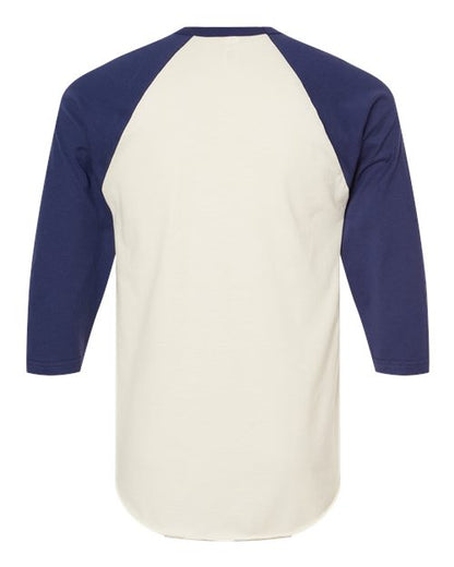 Tultex Fine Jersey Raglan T-Shirt 245 Vintage White/ Inked India