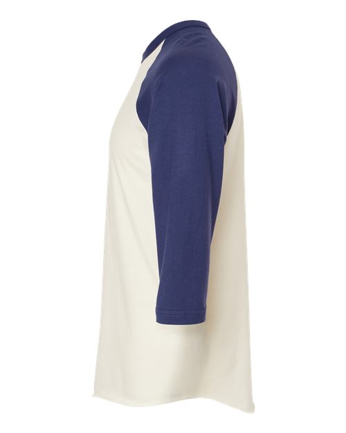 Tultex Fine Jersey Raglan T-Shirt 245 Vintage White/ Inked India