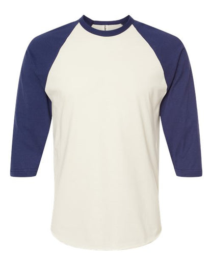 Tultex Fine Jersey Raglan T-Shirt 245 Vintage White/ Inked India