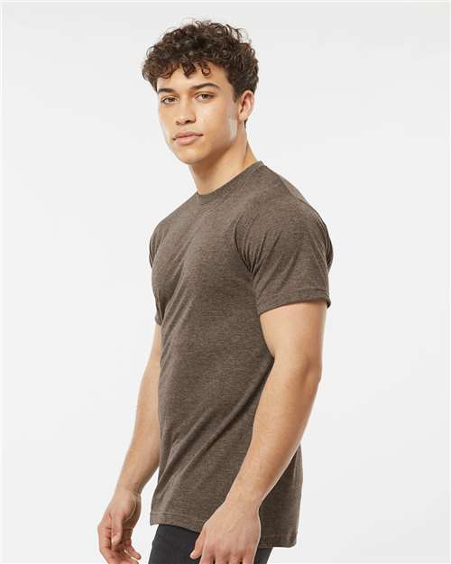 Tultex Poly-Rich T-Shirt 241 Heather Brown