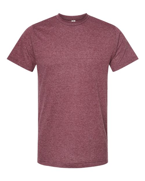 Tultex Poly-Rich T-Shirt 241 Heather Burgundy
