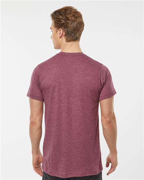 Tultex Poly-Rich T-Shirt 241 Heather Burgundy