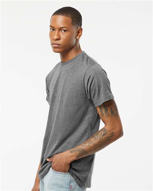 Tultex Poly-Rich T-Shirt 241 Heather Charcoal
