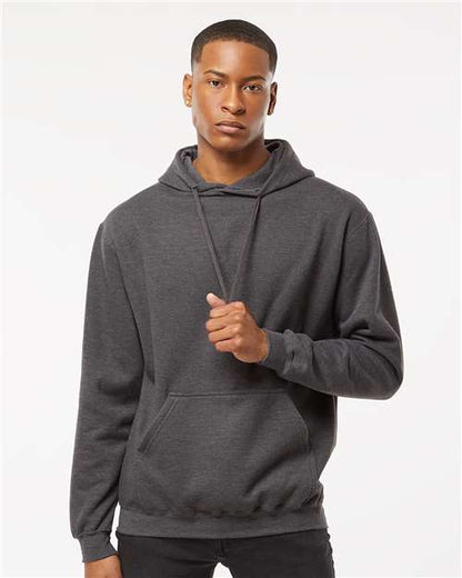 Custom Embroidered  Tultex Fleece Hooded Sweatshirt 320 Heather Charcoal