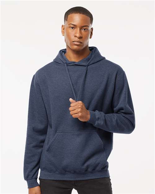 Custom Embroidered  Tultex Fleece Hooded Sweatshirt 320 Heather Denim