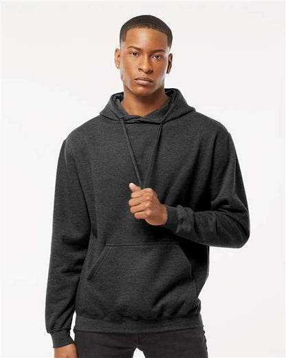 Custom Embroidered  Tultex Fleece Hooded Sweatshirt 320 Heather Graphite