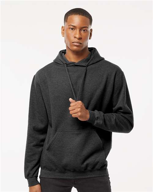 Custom Embroidered  Tultex Fleece Hooded Sweatshirt 320 Heather Graphite