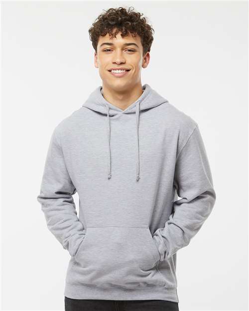 Custom Embroidered  Tultex Fleece Hooded Sweatshirt 320 Heather Grey