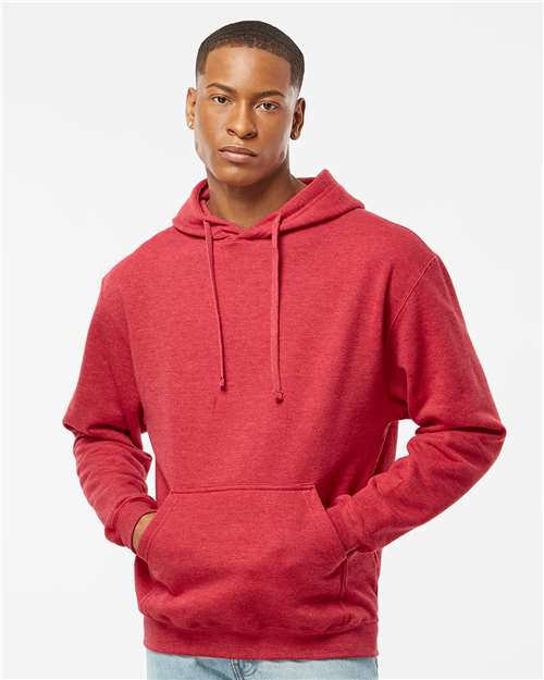 Custom Embroidered  Tultex Fleece Hooded Sweatshirt 320 Heather Red