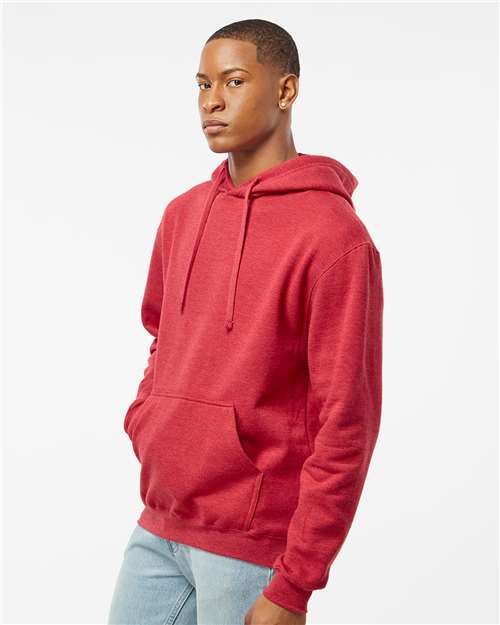 Tultex Fleece Hooded Sweatshirt 320 Heather Red