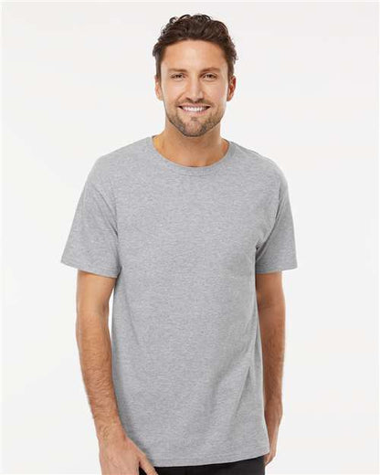 Custom Embroidered  M&O Gold Soft Touch T-Shirt 4800 Athletic Grey