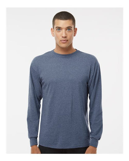 Custom Embroidered  M&O Gold Soft Touch Long Sleeve T-Shirt 4820  