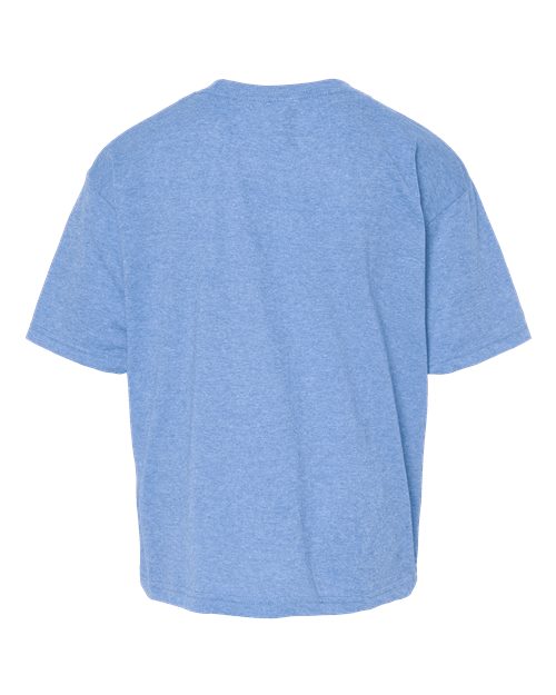 M&O Youth Gold Soft Touch T-Shirt 4850 Light Blue Heather