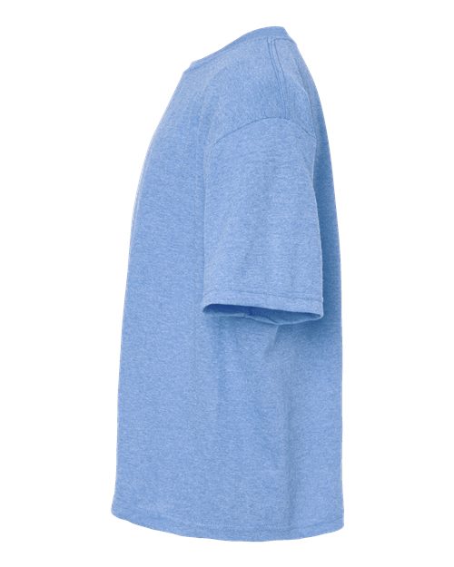 M&O Youth Gold Soft Touch T-Shirt 4850 Light Blue Heather