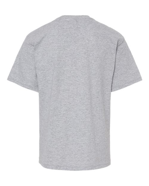 M&O Youth Gold Soft Touch T-Shirt 4850 Athletic Grey