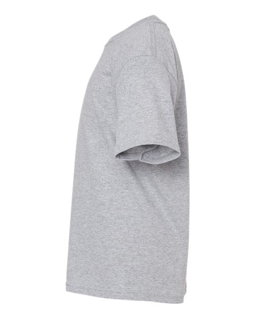 M&O Youth Gold Soft Touch T-Shirt 4850 Athletic Grey