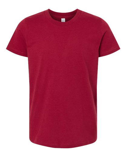 BELLA + CANVAS Youth Jersey Tee 3001Y Cardinal Custom Embroidered Business Logo