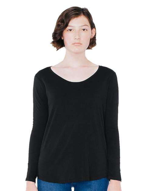 American Apparel Women's Ultra Wash Long Sleeve Tee RSA6304