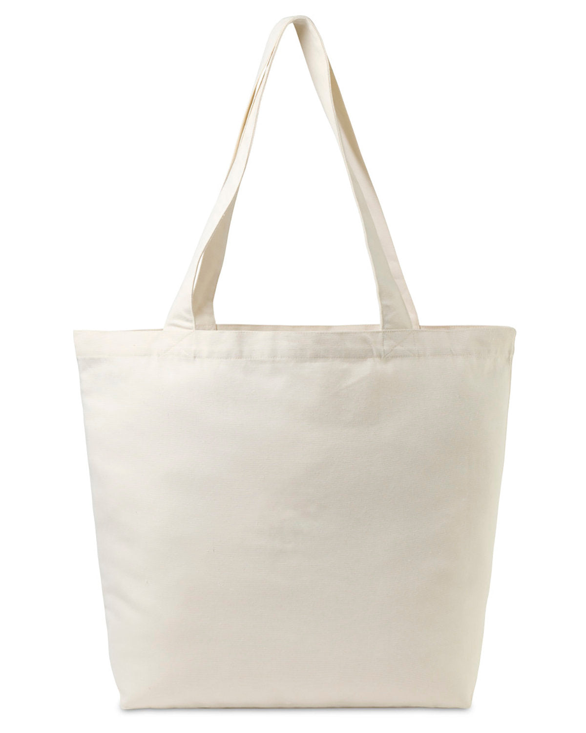 Gemline Aware™ Recycled Cotton Shopper Tote Bag With Interior Zip Pocket 102036