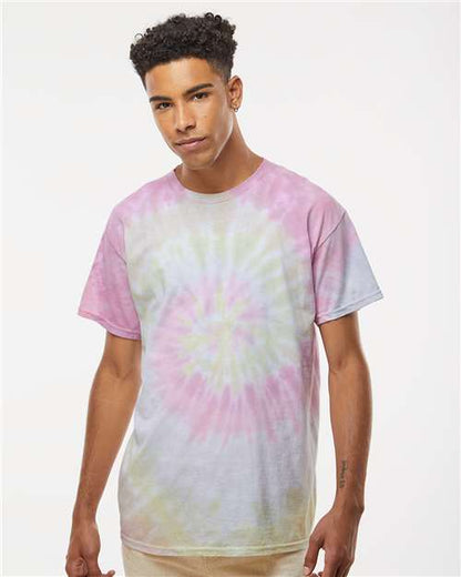 Custom Embroidered  Colortone Multi-Color Tie-Dyed T-Shirt 1000 Desert Rose