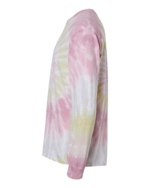 Colortone Tie-Dyed Long Sleeve T-Shirt 2000 Desert Rose