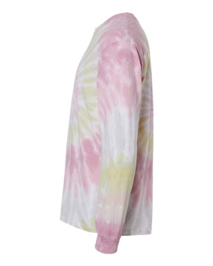 Colortone Tie-Dyed Long Sleeve T-Shirt 2000 Desert Rose