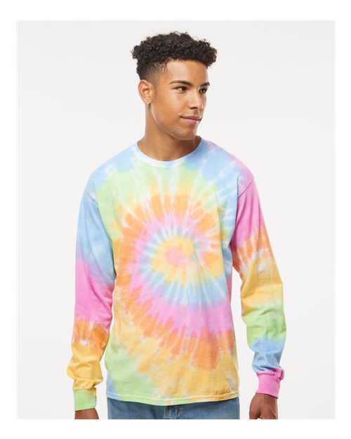 Custom Embroidered  Colortone Tie-Dyed Long Sleeve T-Shirt 2000 Eternity
