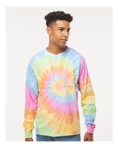 Custom Embroidered  Colortone Tie-Dyed Long Sleeve T-Shirt 2000 Eternity