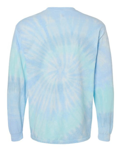 Colortone Tie-Dyed Long Sleeve T-Shirt 2000 Lagoon