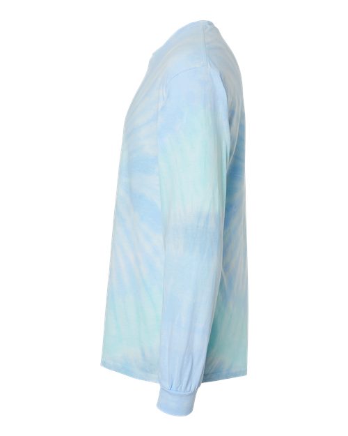 Colortone Tie-Dyed Long Sleeve T-Shirt 2000 Lagoon
