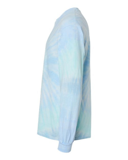 Colortone Tie-Dyed Long Sleeve T-Shirt 2000 Lagoon