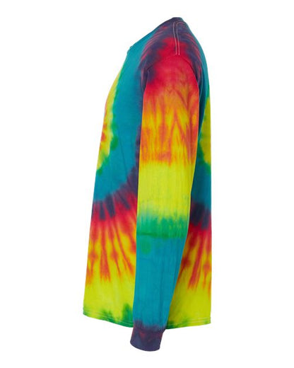 Colortone Tie-Dyed Long Sleeve T-Shirt 2000 Reactive Rainbow