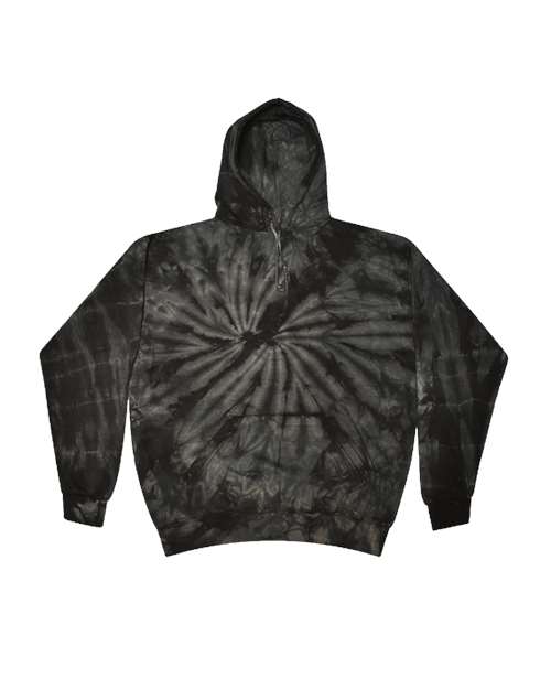 Colortone Tie-Dyed Hooded Sweatshirt 8777 Spider Black