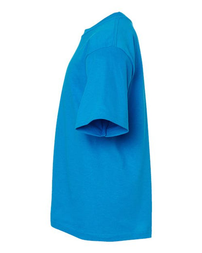 M&O Youth Gold Soft Touch T-Shirt 4850 Turquoise